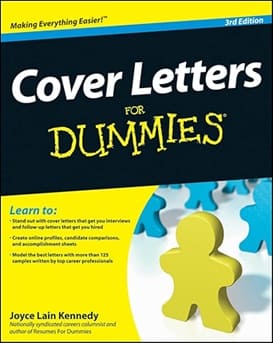 Cover Letters for Dummies Book