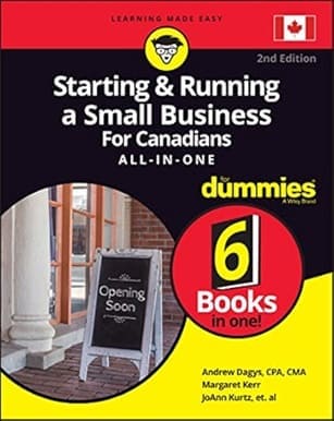 Starting and Running a Small Business For Canadians for Dummies Book